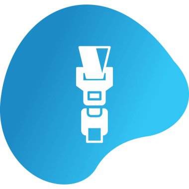 Emniyet kemeri ağ simgesi, vektör illüstrasyonu 