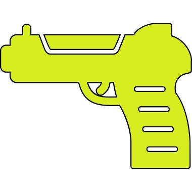 Silah. Web simgesi basit illüstrasyon 