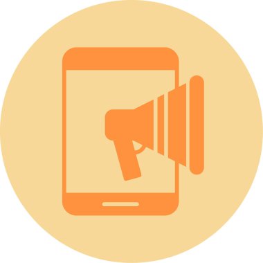 Cep Telefonu Web simgesi vektör illüstrasyonu