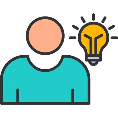 Idea web icon simple illustration 