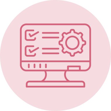 Web simgesi basit illüstrasyon ayarlanıyor