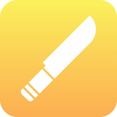 Bıçak. Web simgesi basit illüstrasyon 