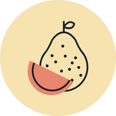  Pomelo web simgesi vektör illüstrasyonu