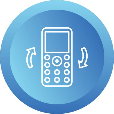 mobil aktarım simgesi, vektör illüstrasyonu  