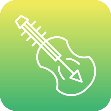 Keman Ağı ikon vektör illüstrasyonu