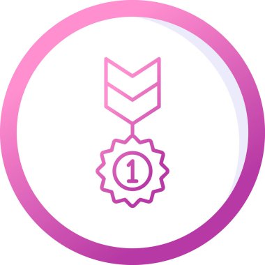 Rozet Web simgesi basit illüstrasyon 