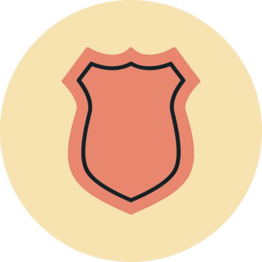 kalkan simgesi web basit illüstrasyon