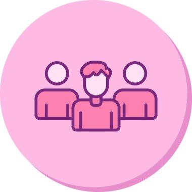 Takım. Web simgesi basit illüstrasyon 