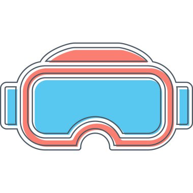 vr glasses. web icon simple illustration