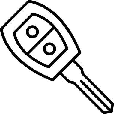 araba anahtarı vektör illüstrasyonu