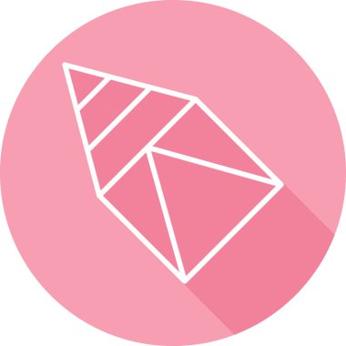 Prizma. Web simgesi basit illüstrasyon                 