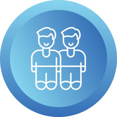 Kuyruk ağ simgesi, vektör illüstrasyonu