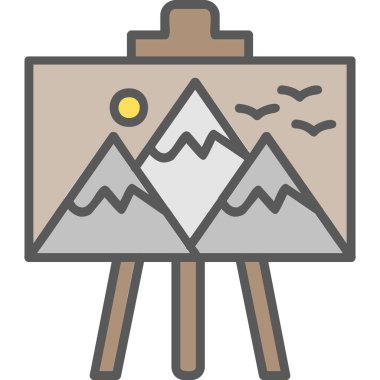 resim simgesi vektör illüstrasyonu