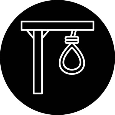 Gallow web simgesi, vektör illüstrasyonu