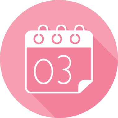 Takvim simgesi, vektör illüstrasyonu basit tasarım