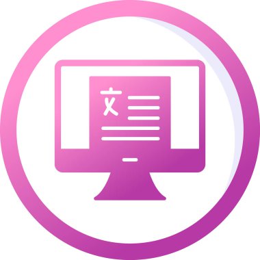 Modern dilbilim simgesinin vektör illüstrasyonu