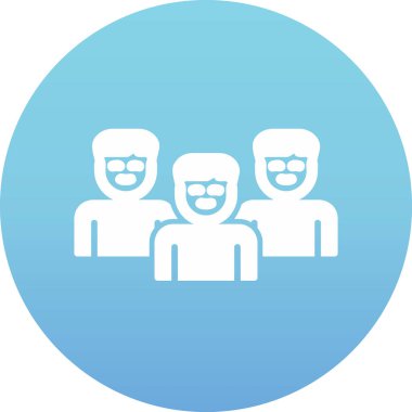 bir grup insan simgesi vektör illüstrasyon tasarımı 