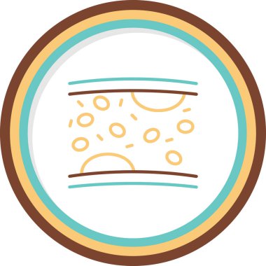 Atardamar. Web simgesi vektör illüstrasyonu