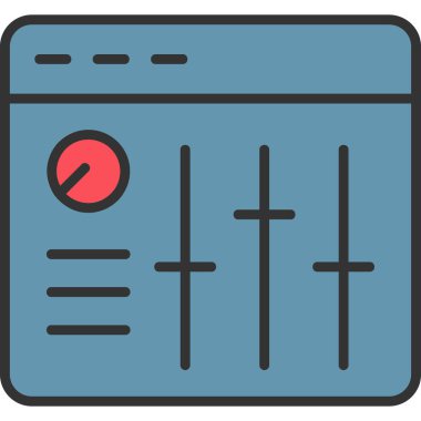 Ses Karıştırıcı vektör çizimi