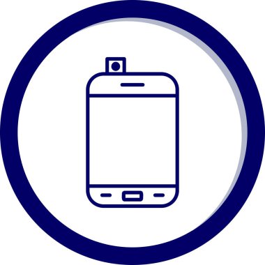 Smartphone web simgesi, vektör çizim 
