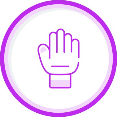 El hareketi simgesi, vektör illüstrasyonu 