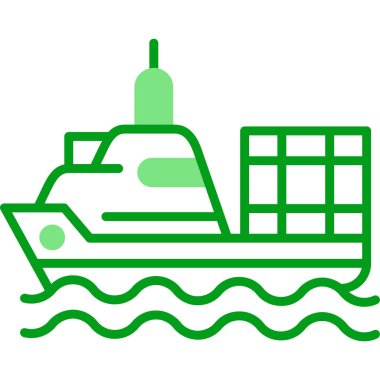 Gemi simgesi web basit illüstrasyon