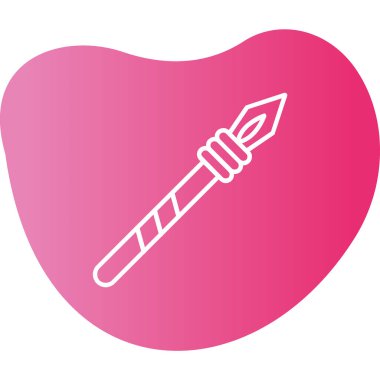 Mızrak simgesi vektör illüstrasyonu