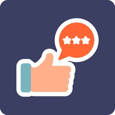 Geri bildirim simgesi, vektör illüstrasyon tasarımı 