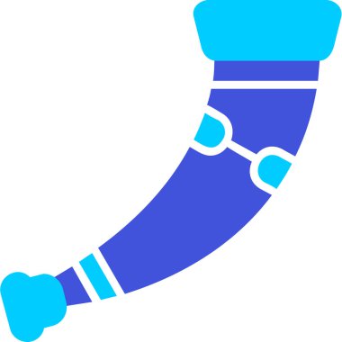 Boynuz. Web simgesi basit illüstrasyon