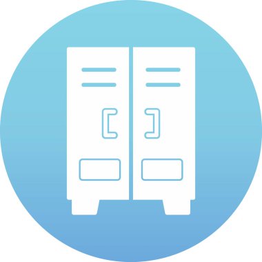 Dolap. Web simgesi basit illüstrasyon  