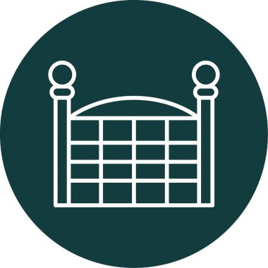 Kapı. Web simgesi basit illüstrasyon