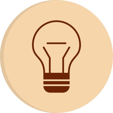 ampul simgesi, vektör illüstrasyonu 