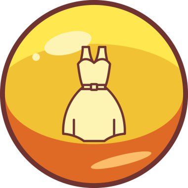 elbise simgesi, vektör illüstrasyonu 