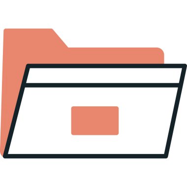 Dosya. Web simgesi basit illüstrasyon 