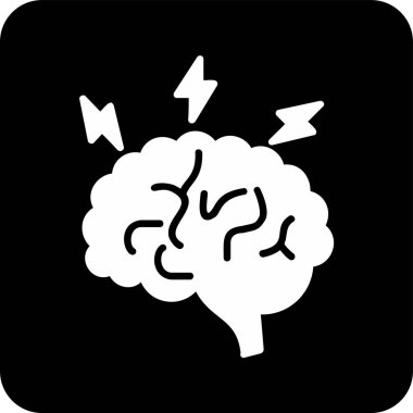 Beyin fırtınası web simgesi, vektör illüstrasyonu 