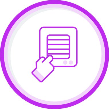 Sıcak Yüzey Web simgesi, vektör illüstrasyonu