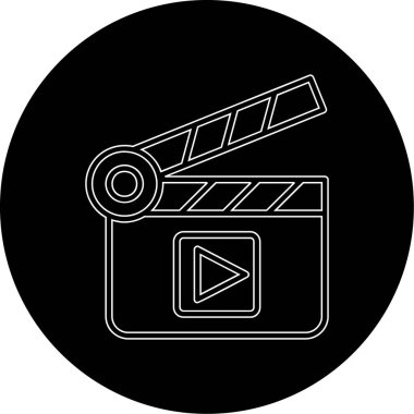 El çırpma tahtası web simgesi basit illüstrasyon 