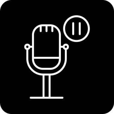 Web simgesi, vektör çizim duraklatma  