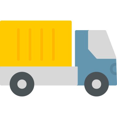 kamyon simgesi, vektör illüstrasyon tasarımı 