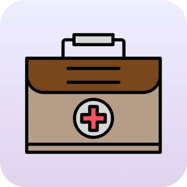 Tıbbi durum web simgesi, vektör illüstrasyonu 