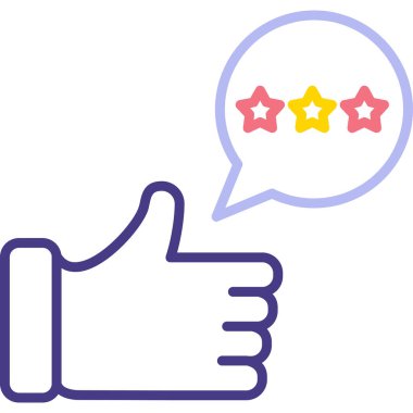 Geri bildirim simgesi, vektör illüstrasyon tasarımı 