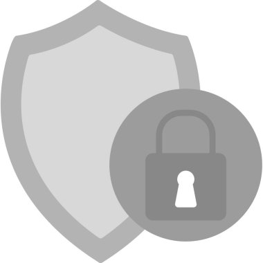 güvenlik simgesi vektör illüstrasyonu 