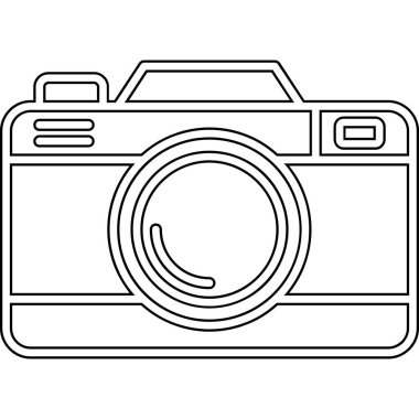 Kamera. Web simgesi basit illüstrasyon 