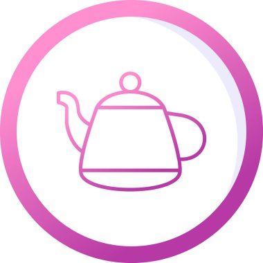 Vektör illüstrasyonu, çaydanlık ağı simgesi 