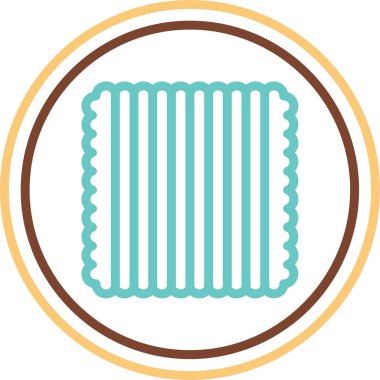 Tekstil web simgesi vektör illüstrasyonu