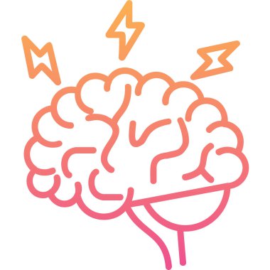 Beyin fırtınası web simgesi, vektör illüstrasyonu 