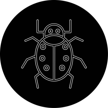 Böcek. Web simgesi basit illüstrasyon 