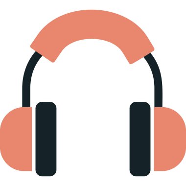 Kulaklık. Web simgesi basit illüstrasyon 