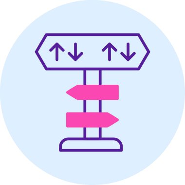 yönler web simgesi basit tasarım 