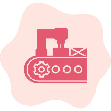 Modern taşıyıcı simgesinin vektör illüstrasyonu